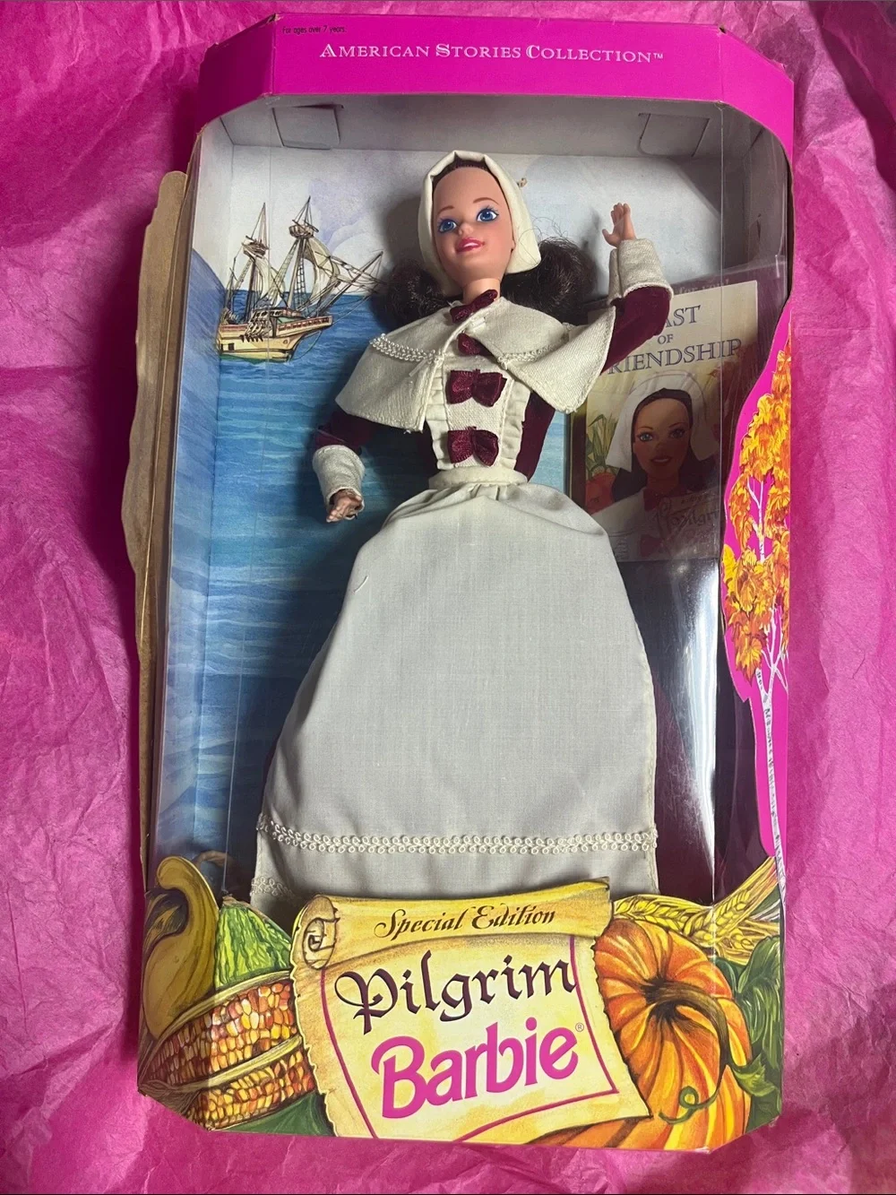 1994 Pilgrim Barbie Doll (Special Edition from the American Stories Collection)